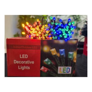 Luces navideñas LED multicolor de 10 metros con panel solar y doble carga - Berelski
