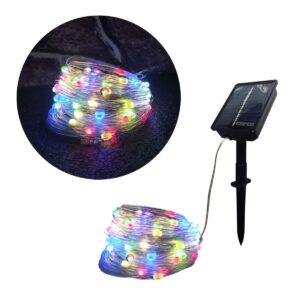 Luces navideñas solares de 20 metros multicolor con panel solar - Berelski